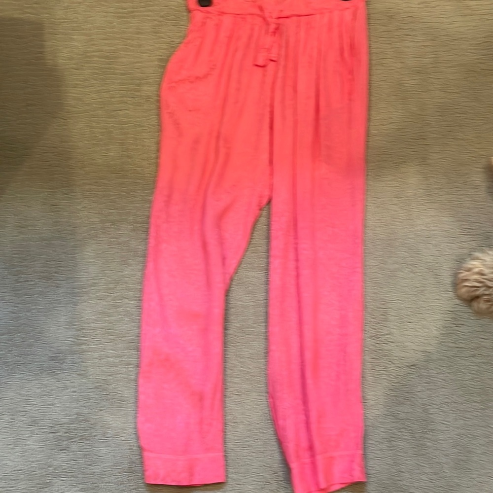 Nation silk drawstring joggers